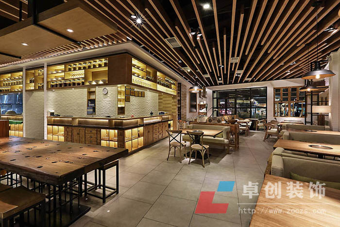 餐飲店面裝修設(shè)計圖片、餐飲店裝修效果圖、餐飲店裝修案例